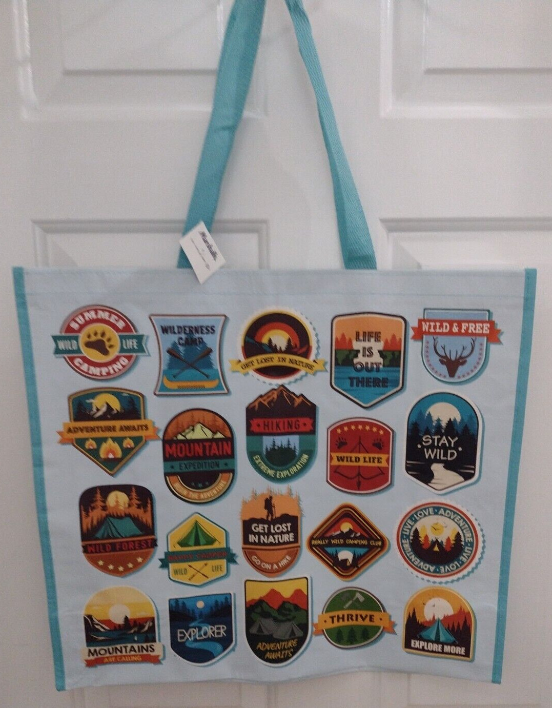 Marshalls Large Shopping Bag Adventure Slogans Eco Friendly Resuseable Tote gallery