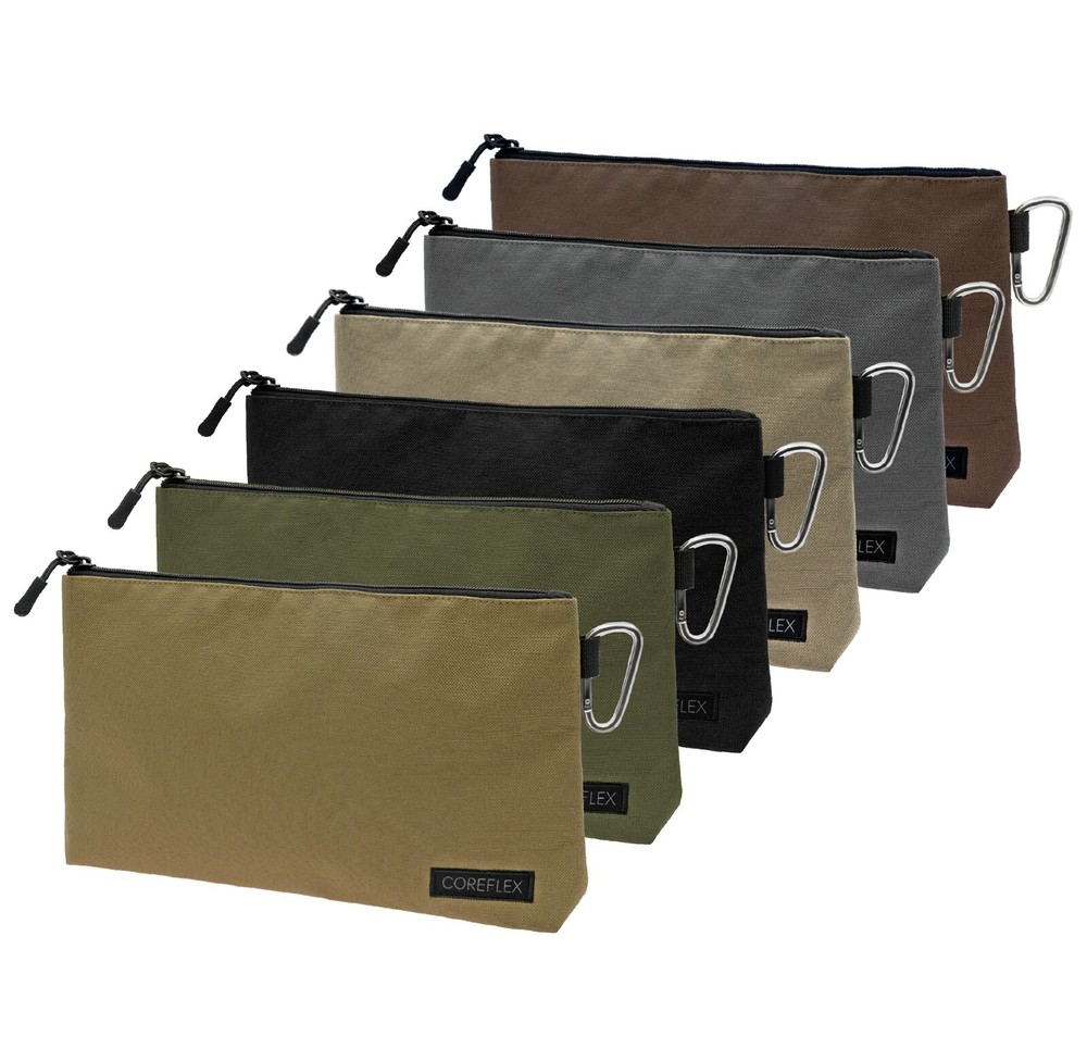 Coreflex 6 Pack Tool Pouch Zipper Bag, Small Tool Bag, Multipurpose Storage