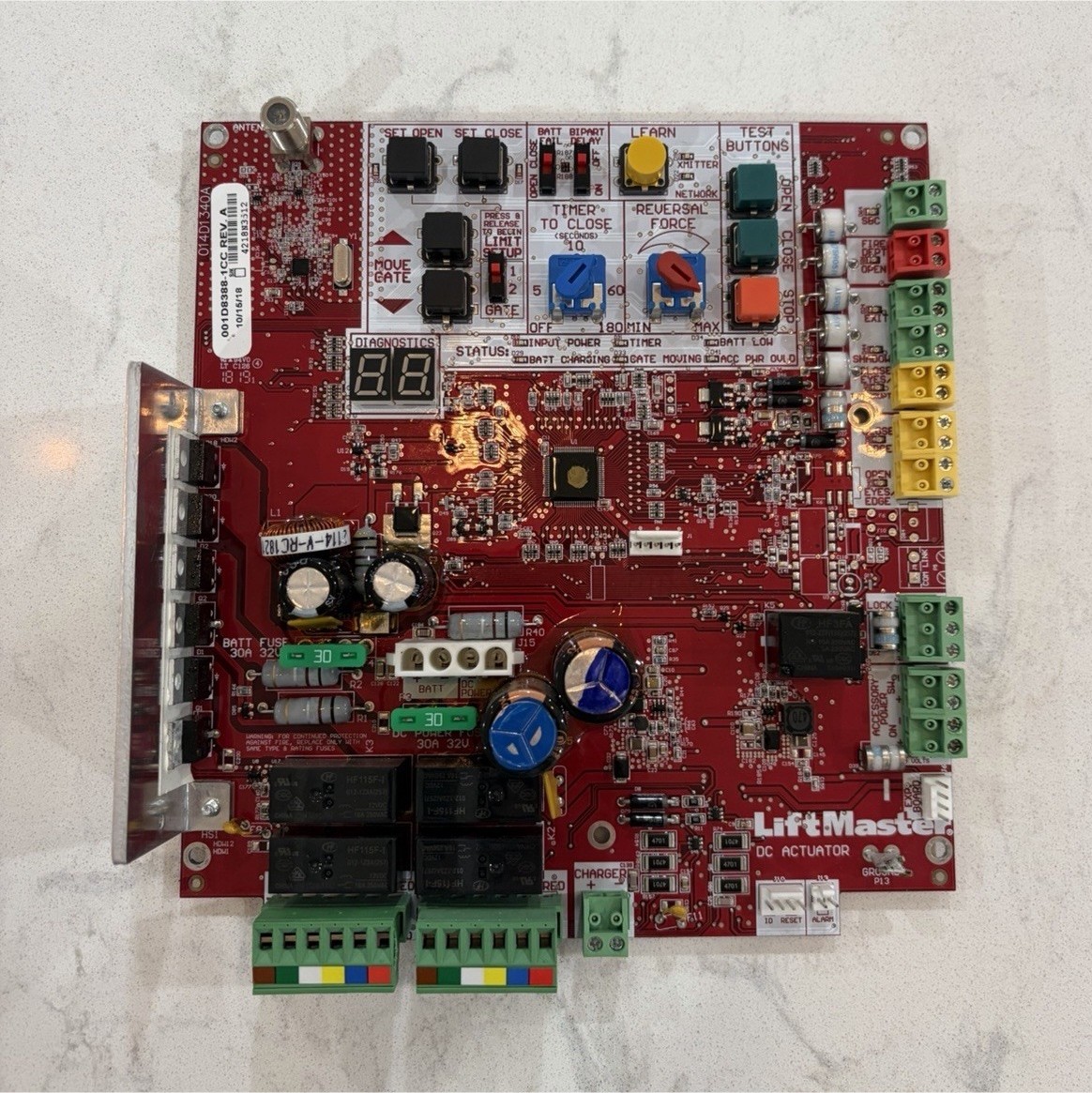 LiftMaster 24V DC Actuator Circuit/Logic Board K1D8388-1CC LA400DC/500DC gallery