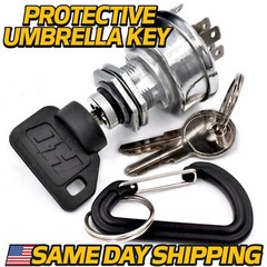 Ignition Switch fits John Deere 130 160 165 170 175 180 185 500 with 3 KEYS