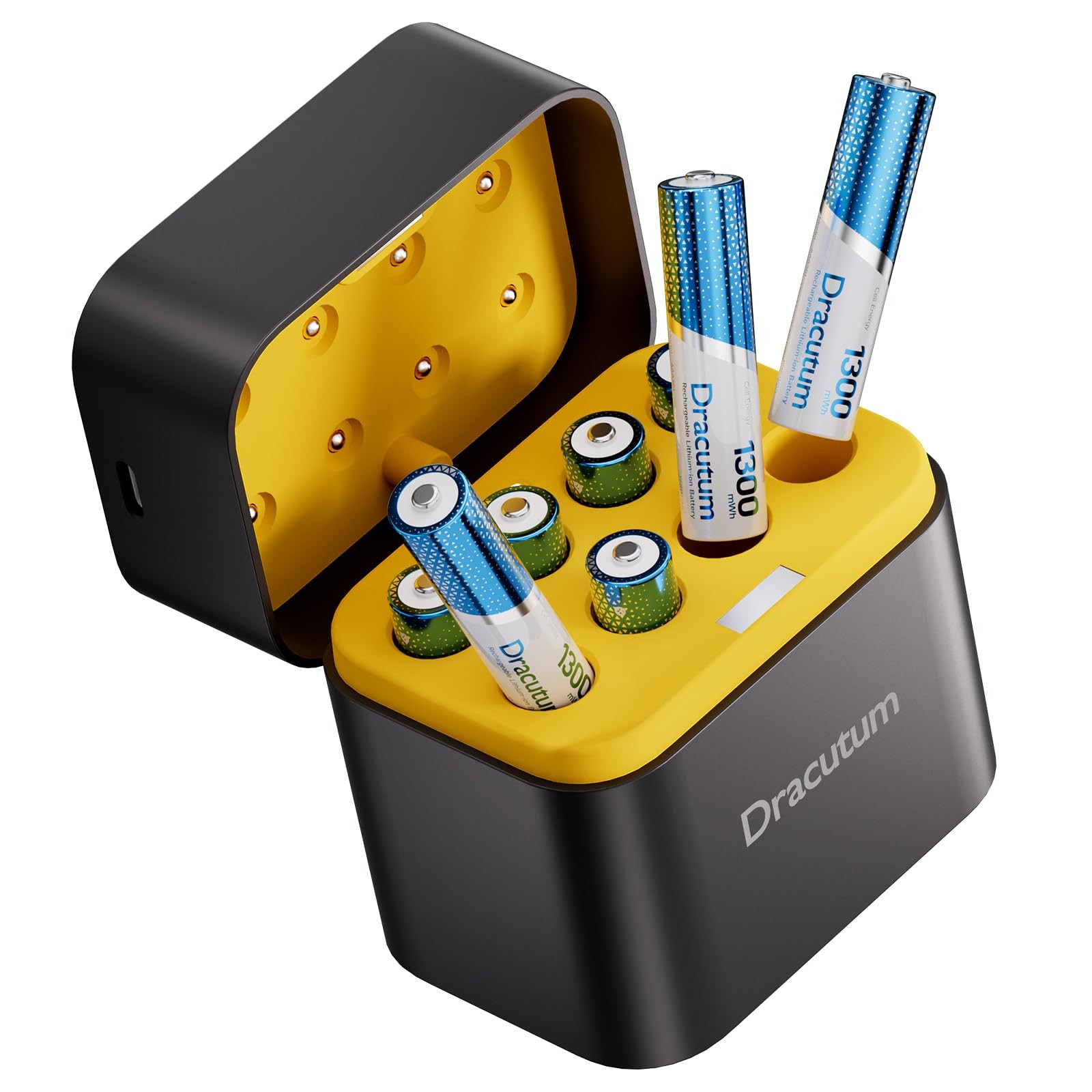 Rechargeable AAA Batteries with Charger 8-Pack, 1300mWh 1.5V Lithium Ion Trip... gallery