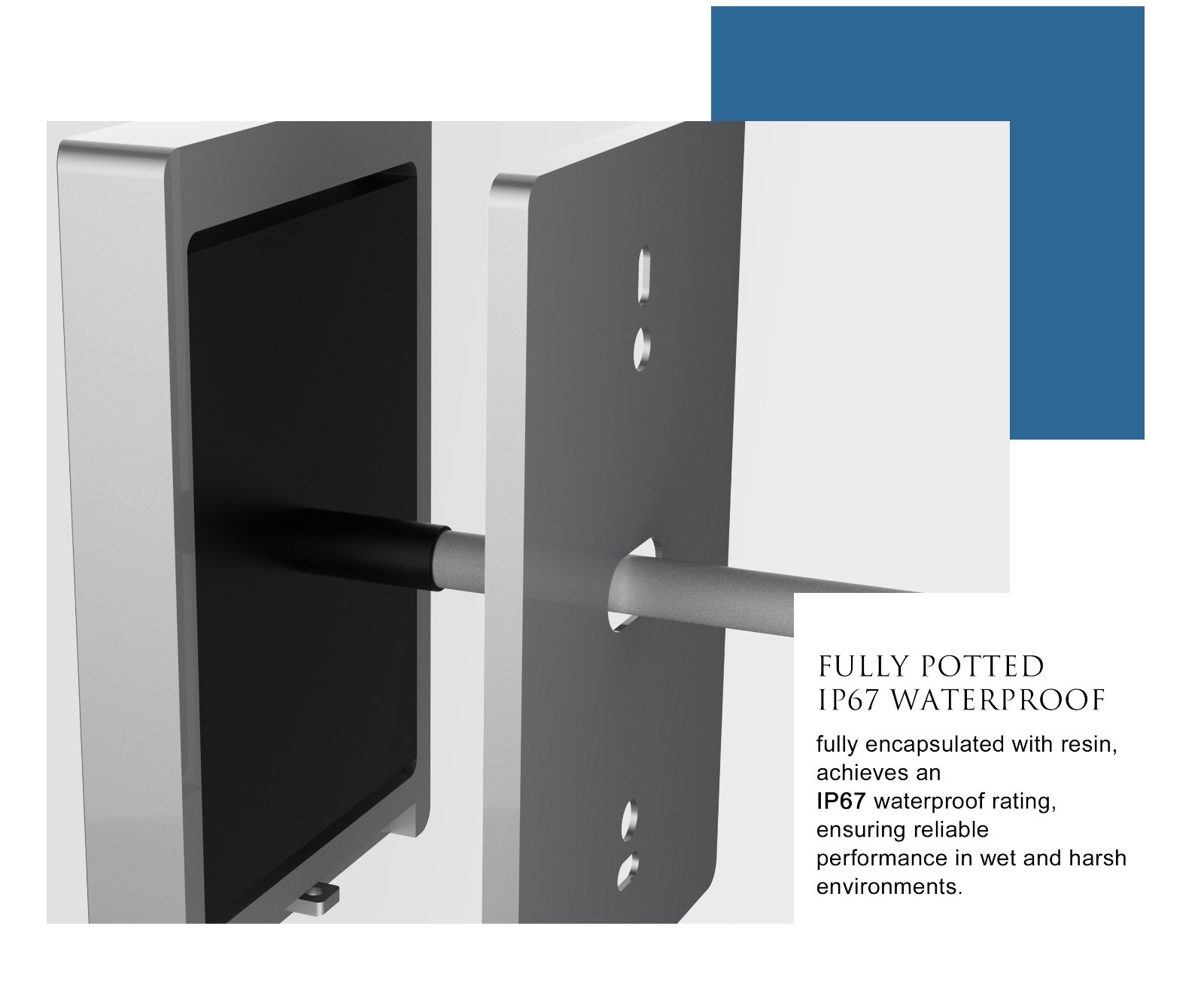 Blütezeit Wired Keypad IP67 w/2 RFID Cards & 16.4ft Cable for Gate Opener 12V DC gallery