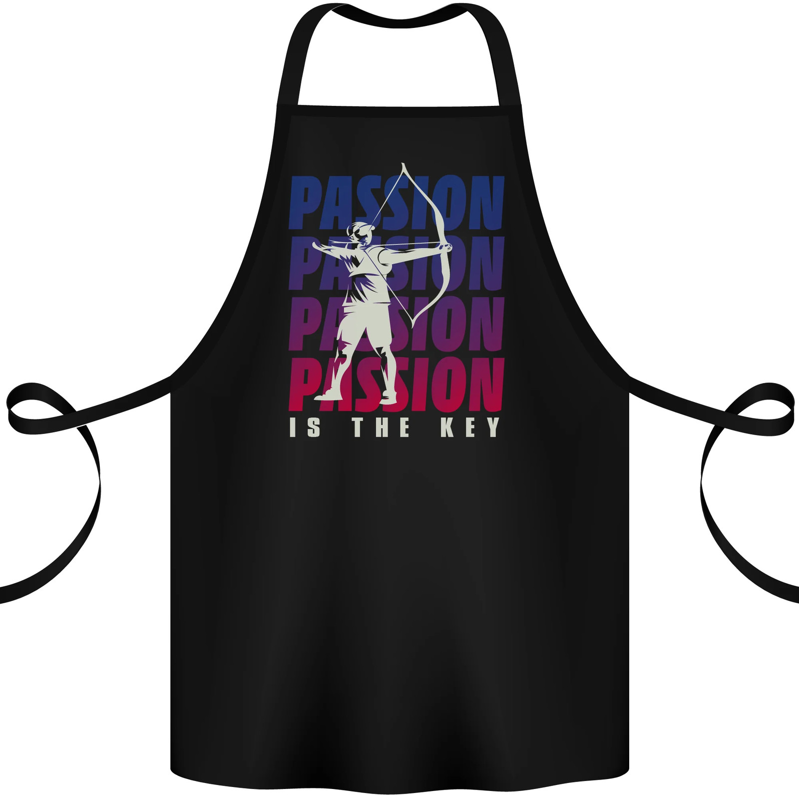 Archery Passion Is the Key Archer Cotton Apron 100% Organic gallery