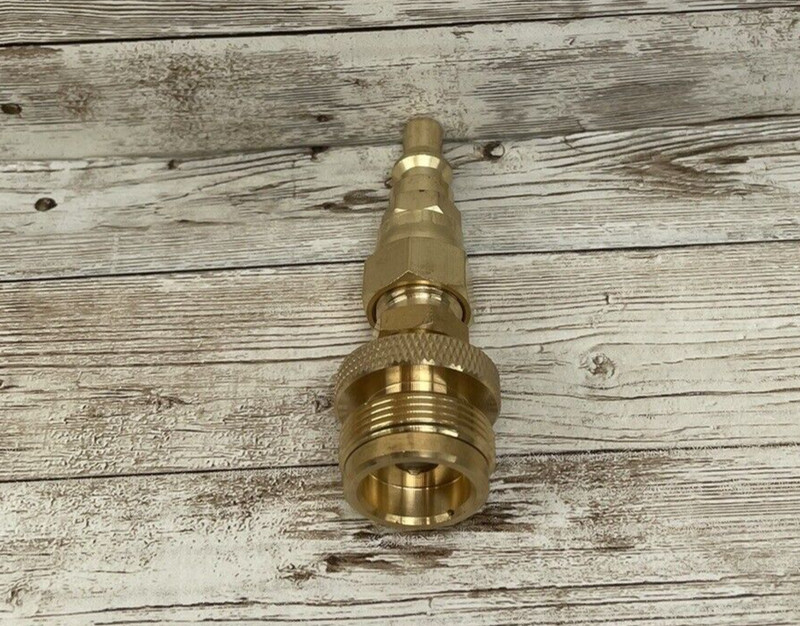 1Lb Propane Disposal Adapter Fitting with 1/4 Quick Connect Disconnect Adapter gallery