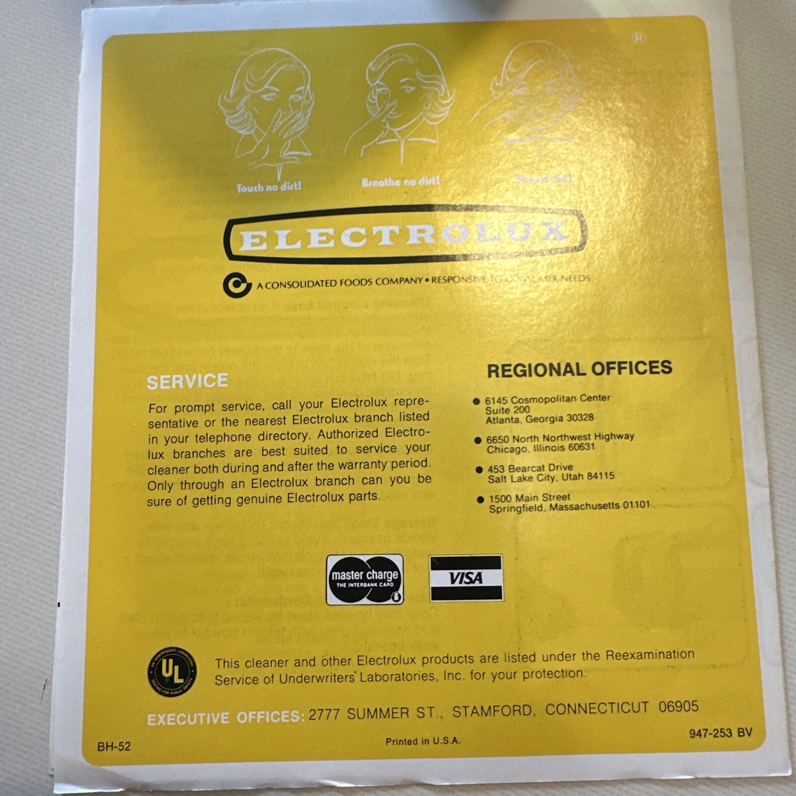 1978 Electrolux Model L User Manual gallery