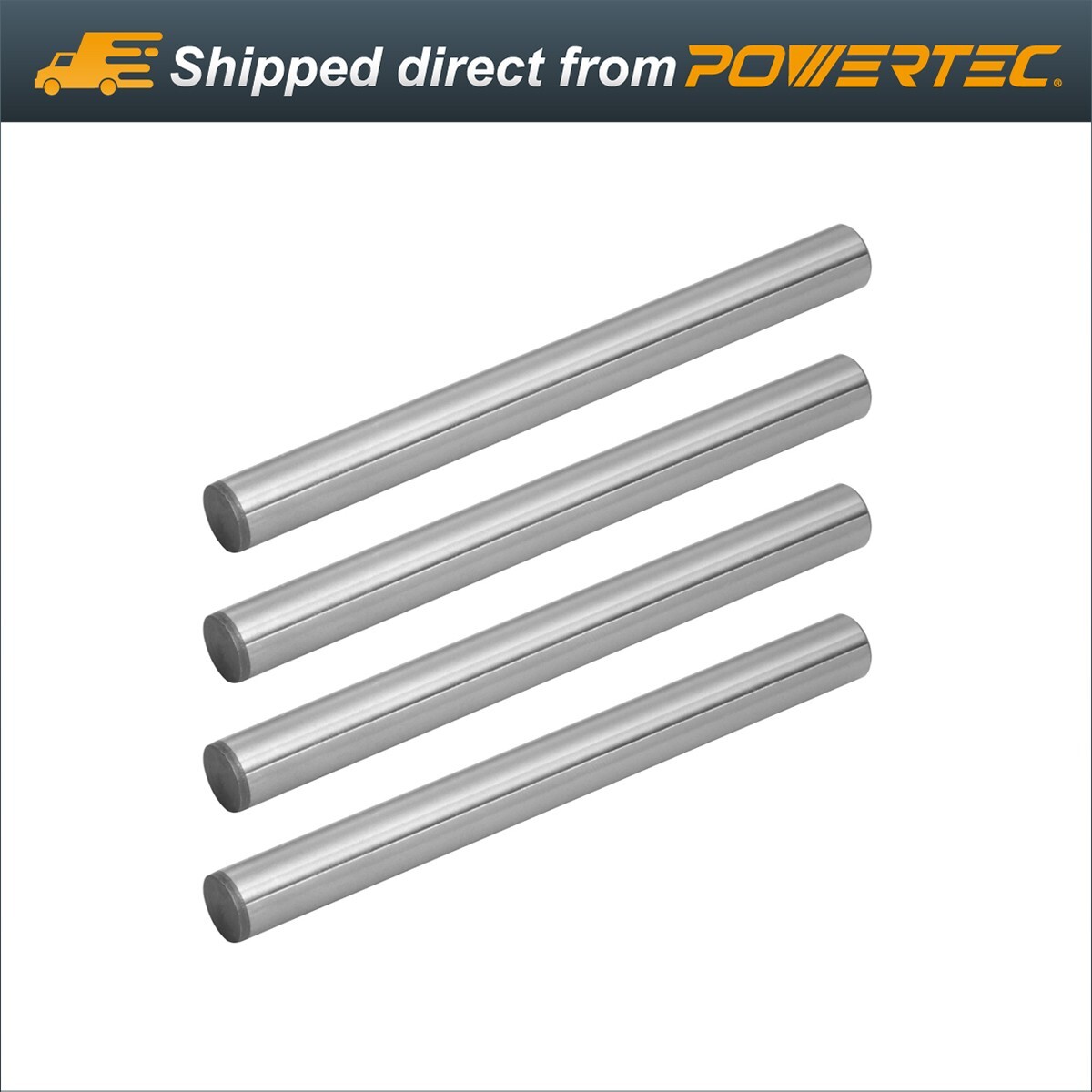 POWERTEC 71473 - 4pcs Hardened Steel Dowel Pins 3/8 x 4" for Accurate Alignment gallery
