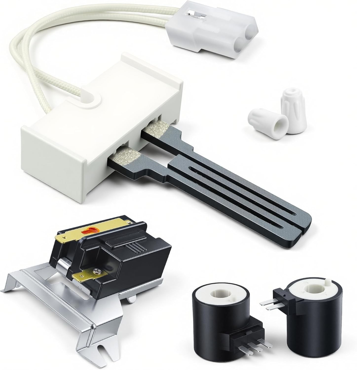 Dryer Repair Kit - WP338906 Flame Sensor 279311 Igniter 279834 Gas Valve Coil gallery