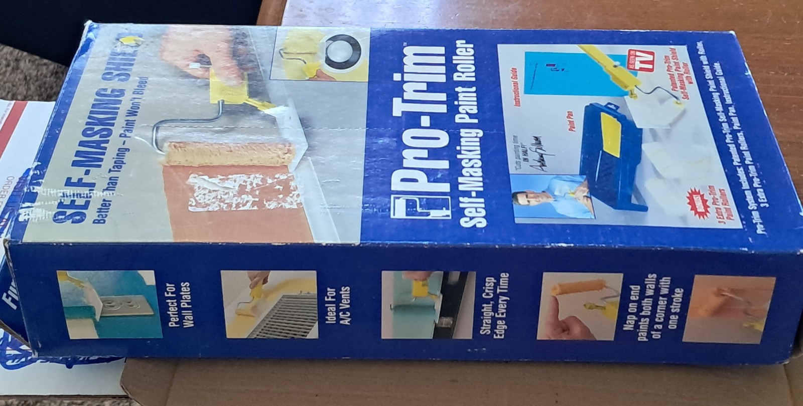Pro-Trim Self Masking Paint Roller With Shield For Edges, As Seen On TV NIB gallery