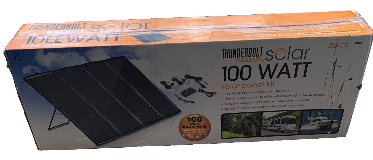 Solar Panel Kit Thunder Bolt SOLAR 100 Watt Amorphous gallery