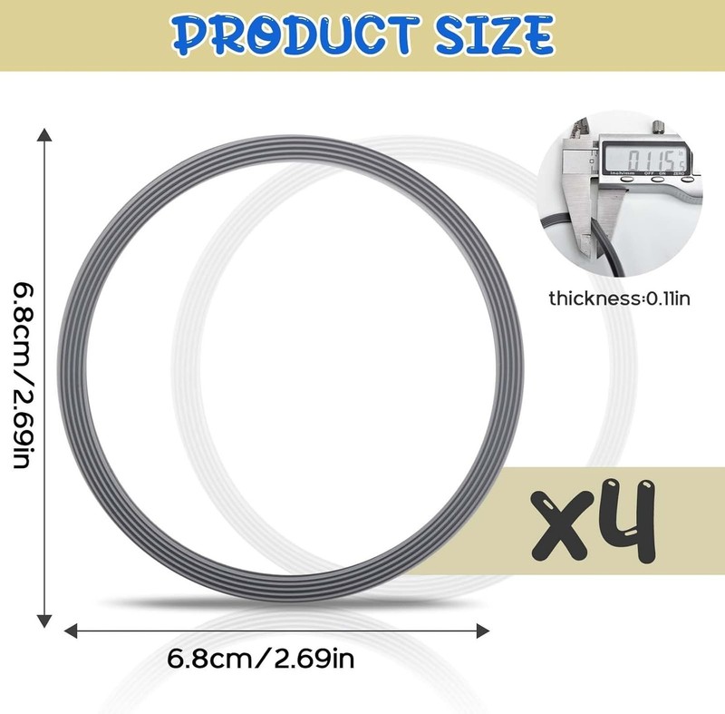 High-Quality Rubber Replacement Seals for Owala FreeSip Water Bottles gallery