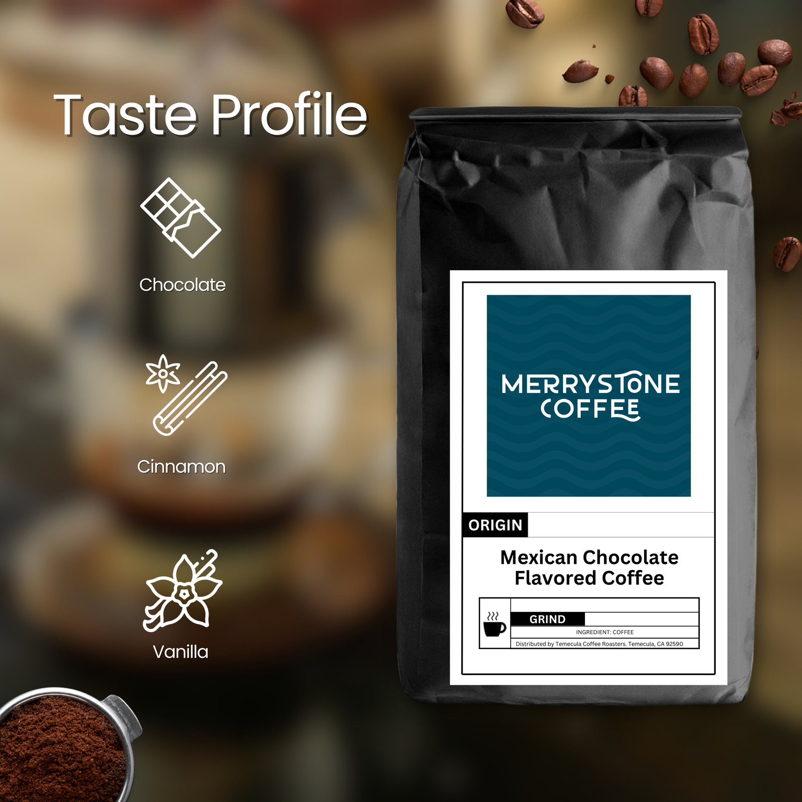 Merrystone Mexican Chocolate Flavored Coffee gallery