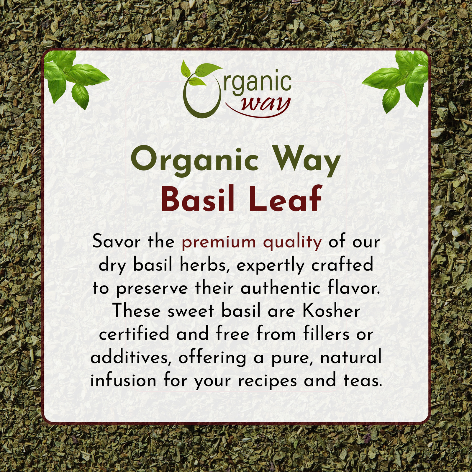 Basil leaf cut and sifted gallery