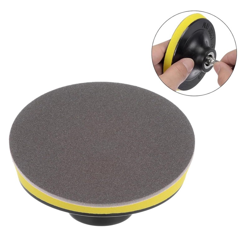 25PCS 6 in Corundum Sponge Hook & Loop 150mm Sanding Disc For Metal 300-400 Grit gallery