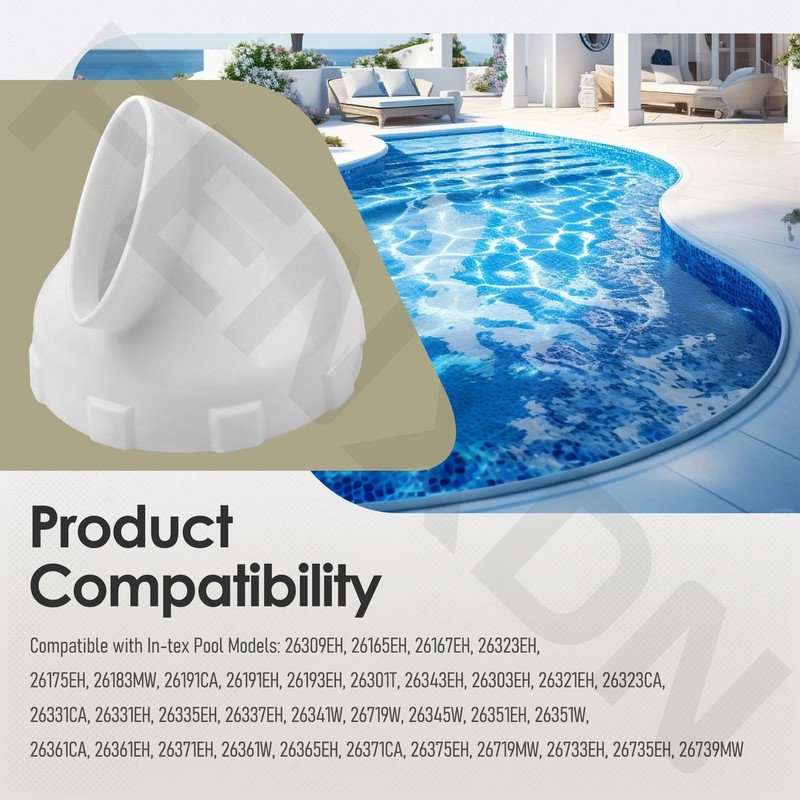 Enhanced Angled Pool Nozzle with Intex Bestway Pools 26165EH, 26167EH - 3-3/1... gallery
