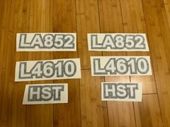 KUBOTA – L4610 TRACTOR & LA852 Loader & HST DECAL STICKER Kit – (complete Set)