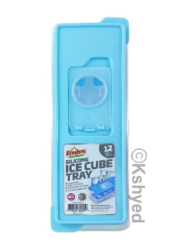 12 Molds Square Sillicone Ice Cube Tray W/Lid BPA FREE AST Color (1 Pack) - New gallery