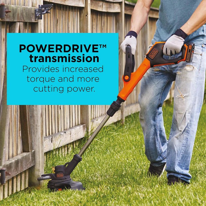 BLACK+DECKER 20V MAX* String Trimmer, 2-Speed, 12-Inch, Cordless - LST522 gallery
