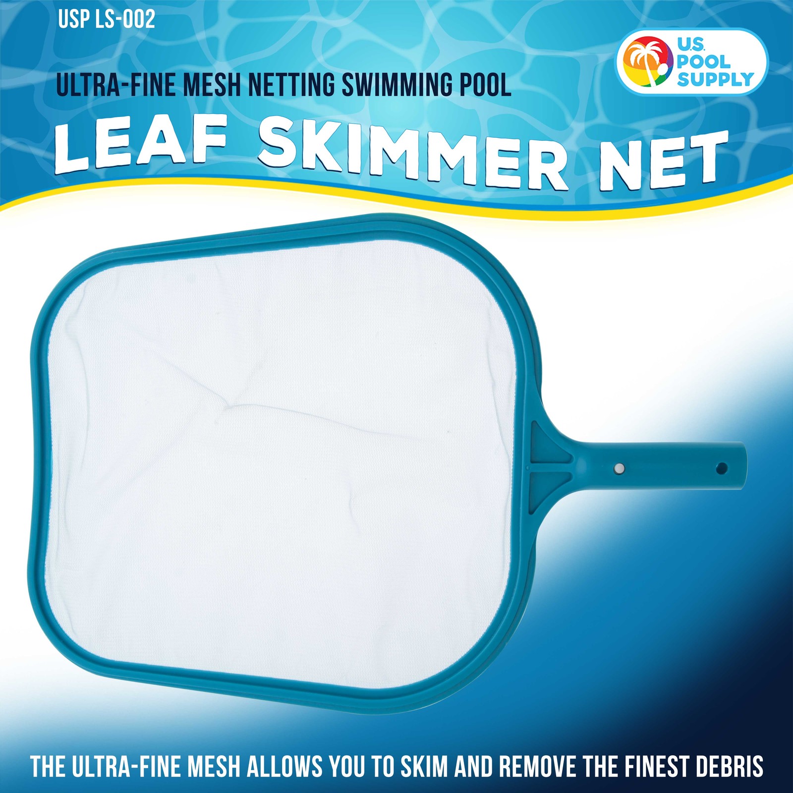 1pc Swimming Pool Leaf Skimmer Net - Ultra Fine Mesh Netting gallery