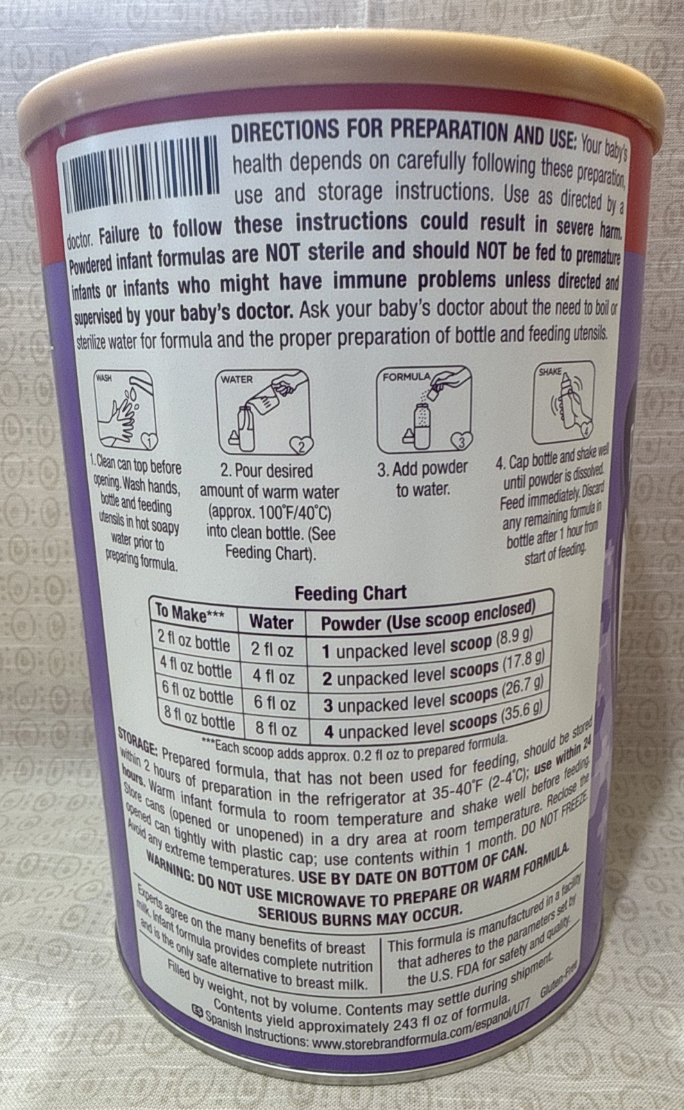 1- Can Parent's Choice Gentle Premium Baby Formula crying and gas 34 oz gallery