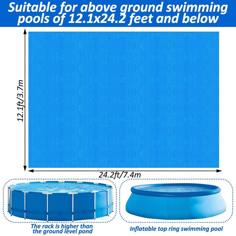 Rectangle Above Ground Pool Liner Pad 12x24 Strong Durable Puncture Resistant gallery