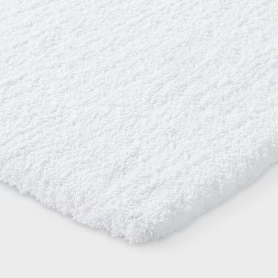 Threshold Tufted 60x24" Bath Rug Runner High Pile Heavyweight, White gallery