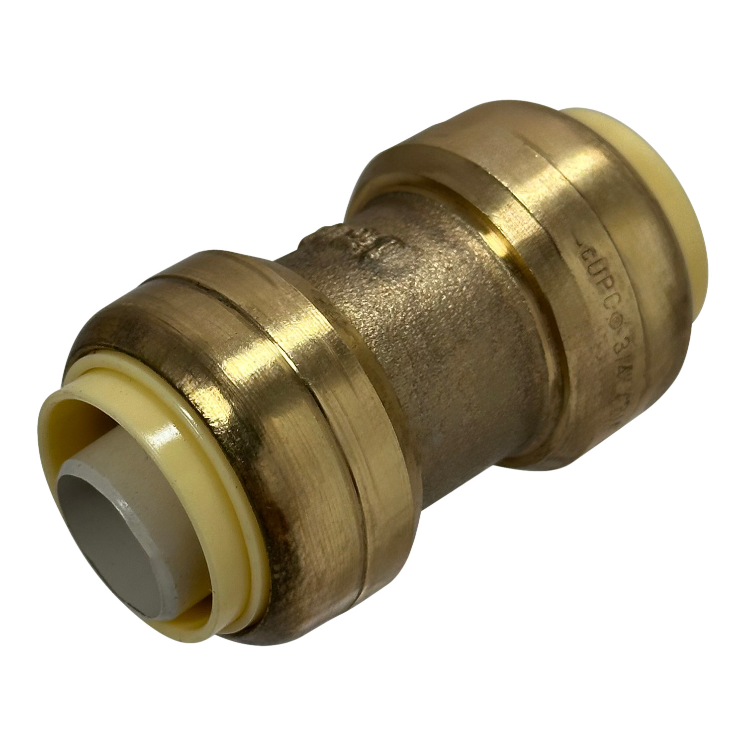 5 Pcs. 3/4" X 3/4" Push Fit Coupling, Lead Free Brass, 27-1-2=5X gallery