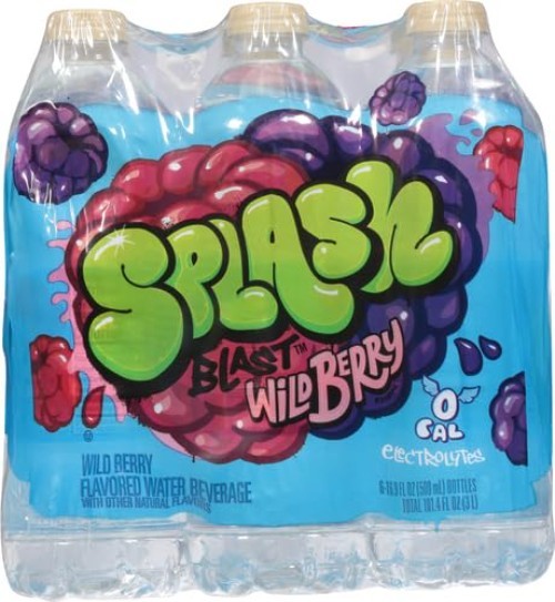 Compatible with Water Splash Blast Wild Berry Flavored Water 12 Pack 16.9 Fl Oz gallery