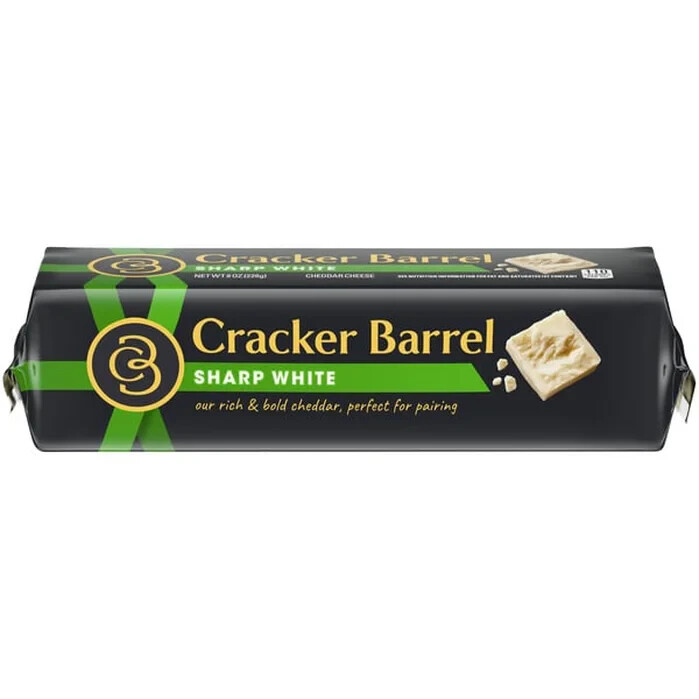 2 pack Cracker Barrel Sharp White Cheddar Cheese, 2x8 oz Block (1 pound) gallery