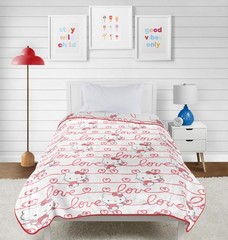 Hello Kitty Lovely Notes Plush Blanket – Measures 60 x 90 Inches, Bedding – S…