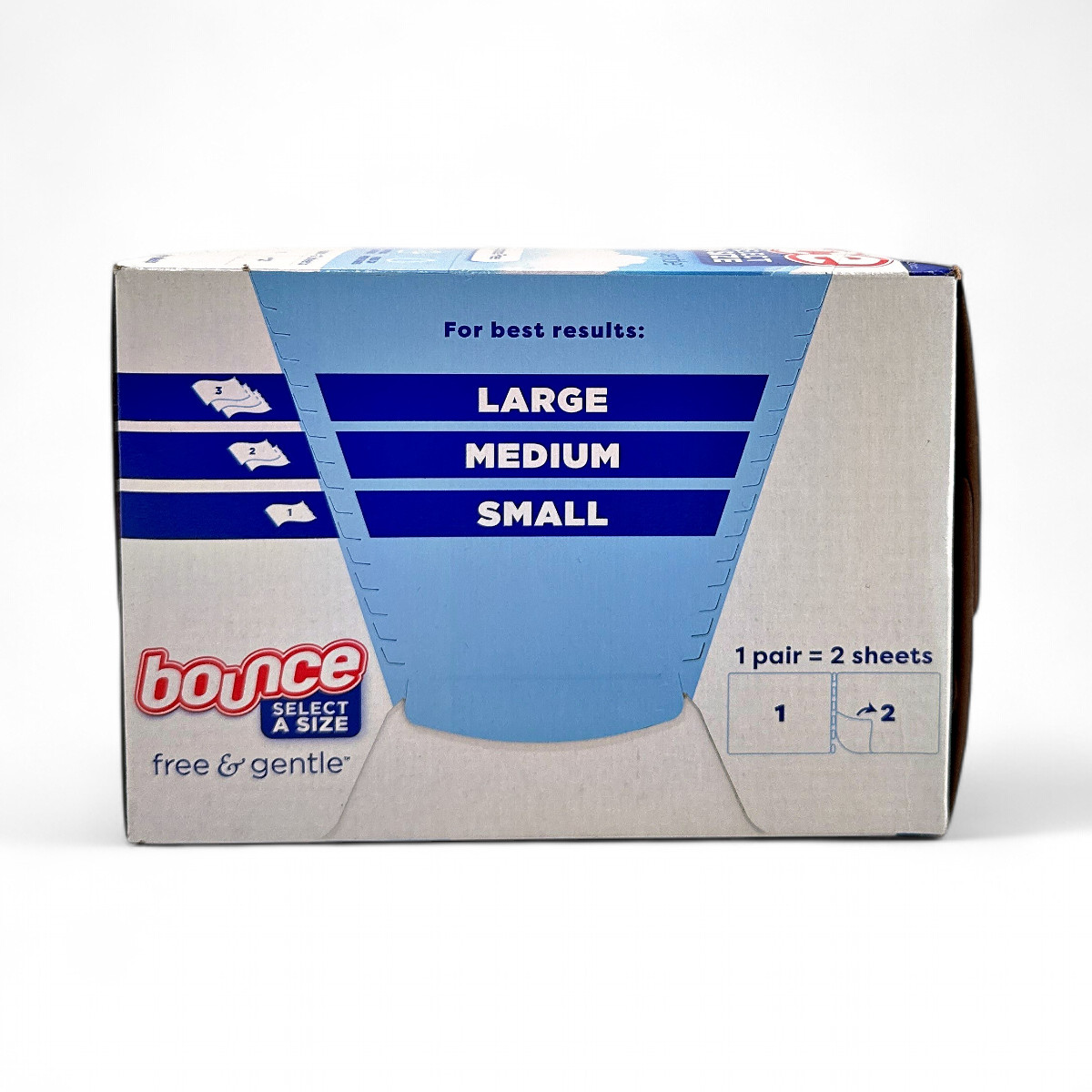 Bounce Select a Size Free + Gentle Dryer Sheets, Unscented - 400 Count gallery