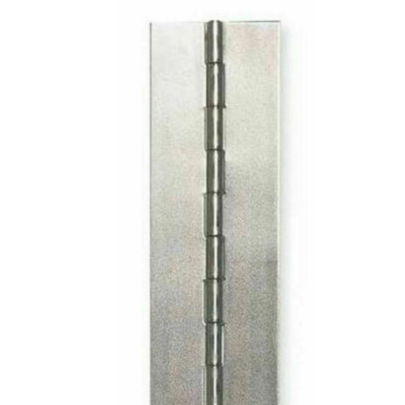 3" x 60" PIANO HINGE No Holes Weldable Steel Finish Continuous Nonremovable Pin gallery