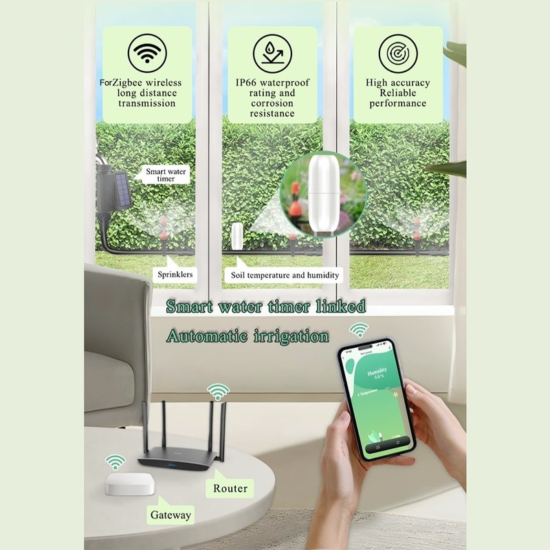 For Zigbee Technology Soil Sensor for Effective Management of Plant Growth gallery