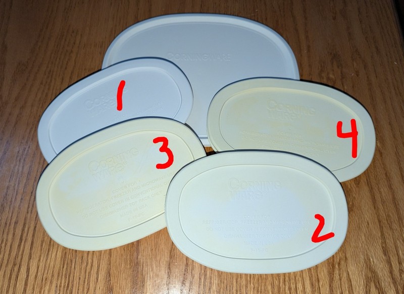 Pyrex replacement Lids #7202-PC (3.5") Visions V-150-PC, Corning ware gallery