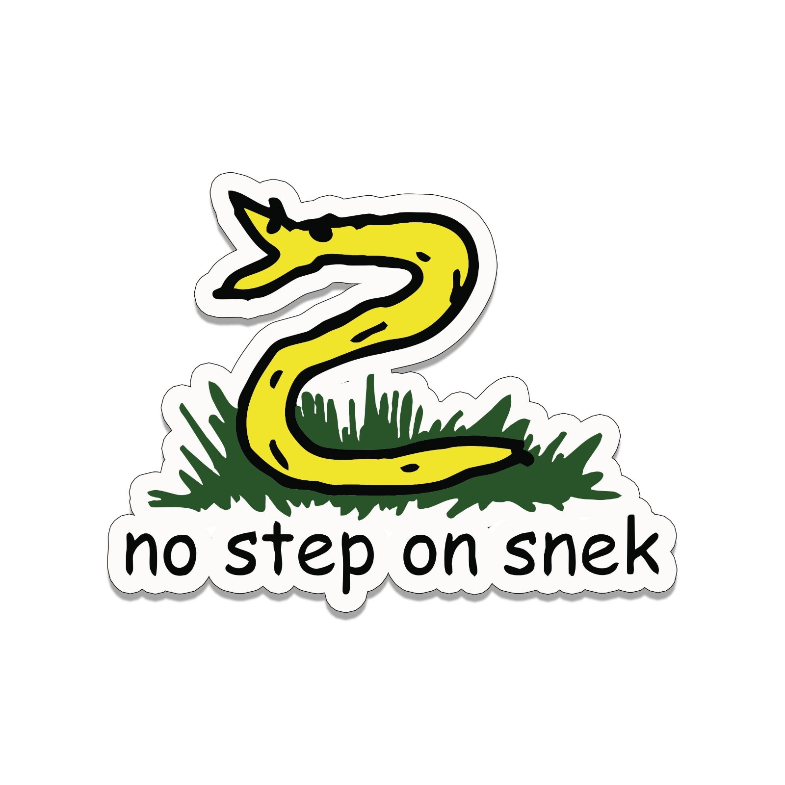 No Step On Snek Meme Vinyl Sticker gallery