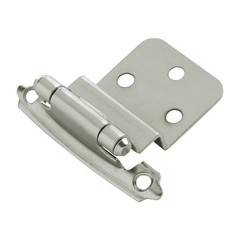 Surface Self-Close Variable Overlay, 3/8 In. Inset 170°Opening Face Frame Satin