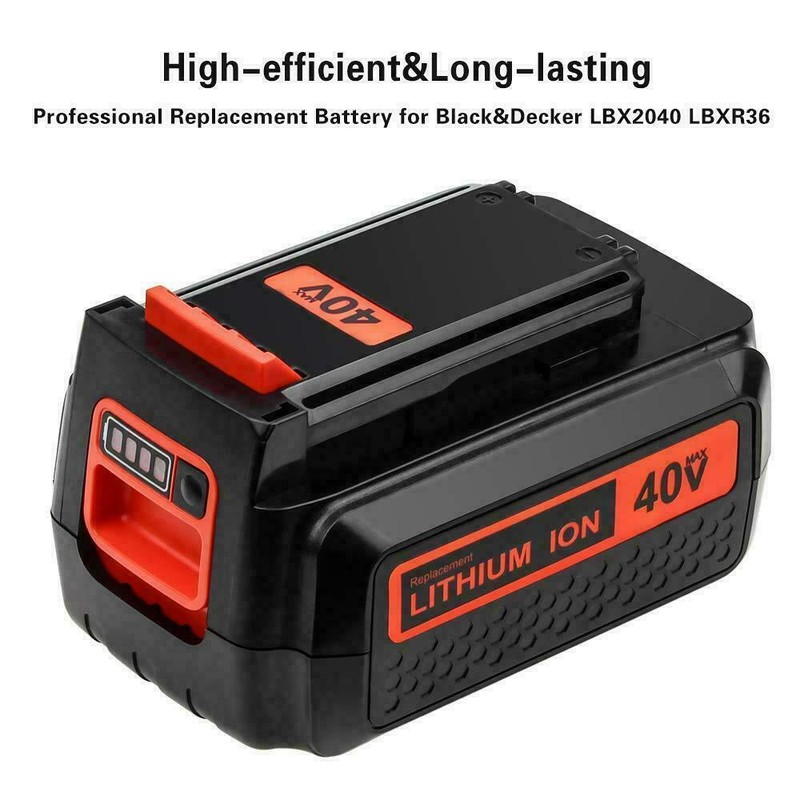 40 Volt 2.0Ah Lithium Battery for Black and Decker 40V Max LBX2040 LBXR36 LSW36 gallery