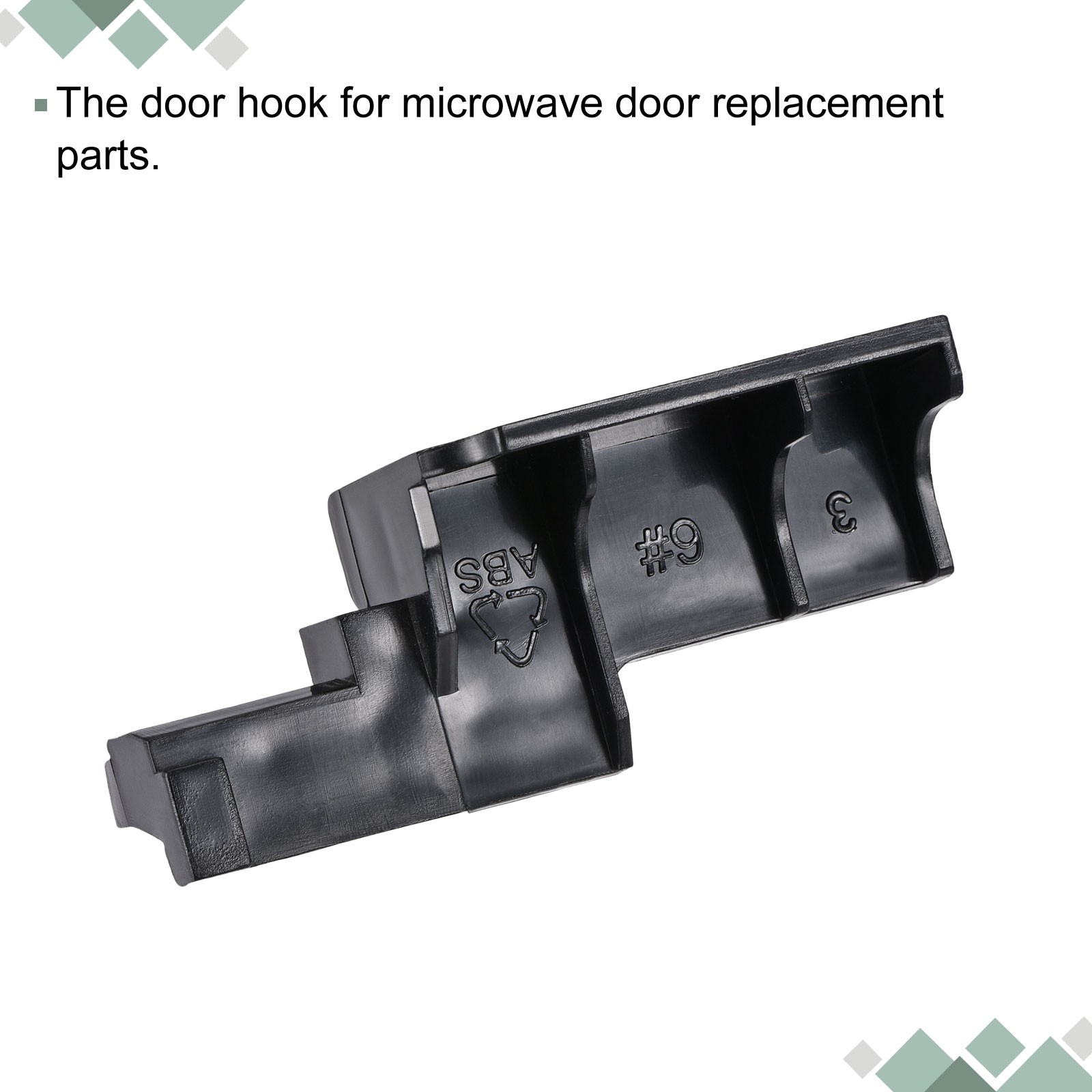 Microwave Door Hook Latch Replacement Part 74mmx46mmx33mm gallery