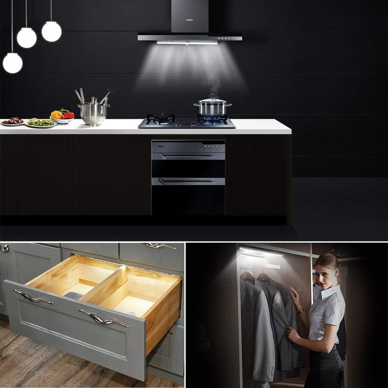 Battery-Powered Wireless Motion Sensor LED Light For Closet Cabinet Kitchen gallery