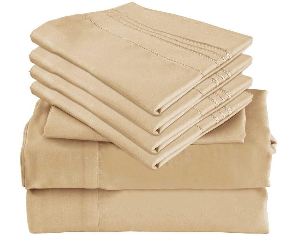 6 Pc Bamboo Sheets Set Deep Pockets Cool Bamboo Sheets Queen King Twin Full Size