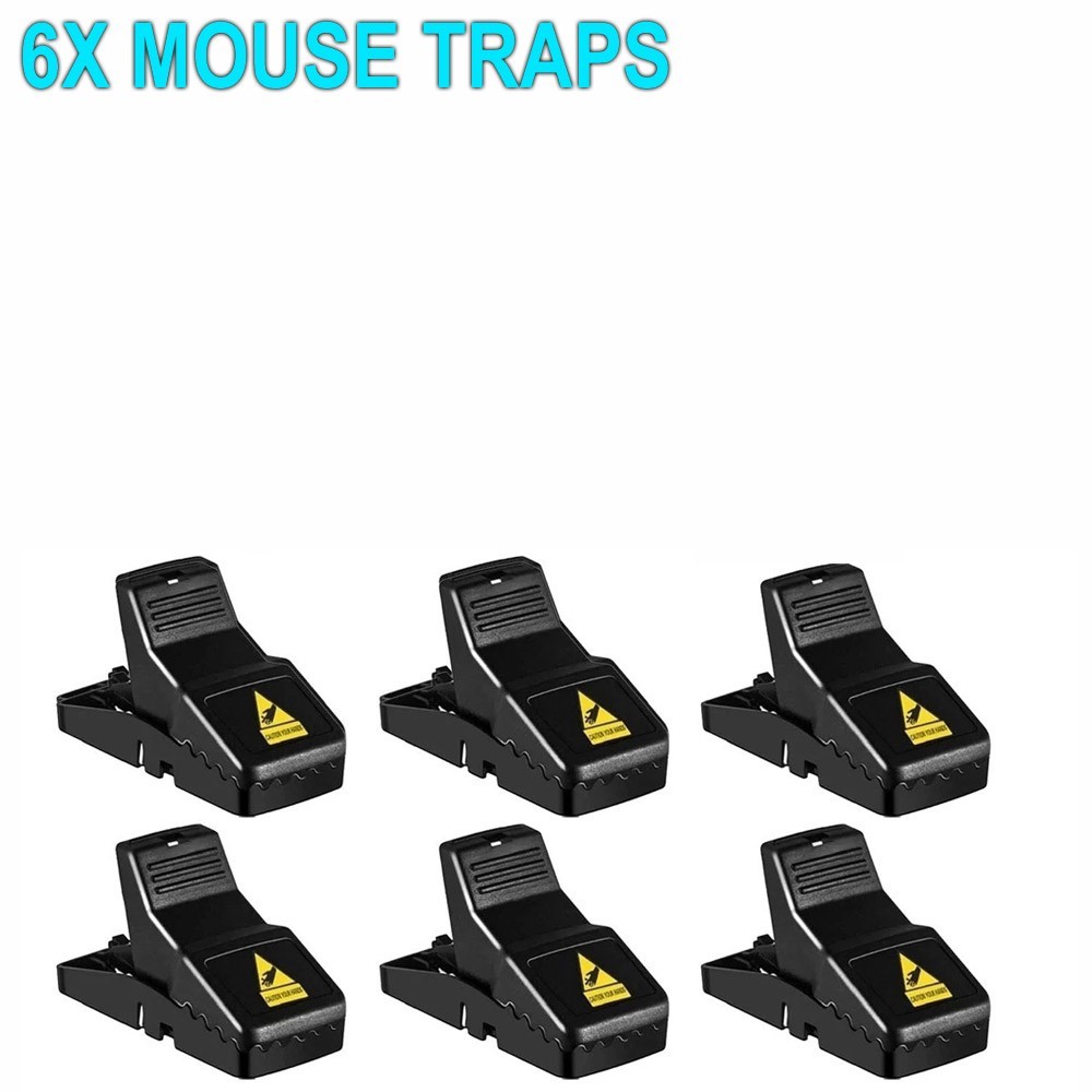 6~12X Pack Mouse Traps Rat Mice Killer Snap Trap Power Rodent Heavy Duty Pest gallery