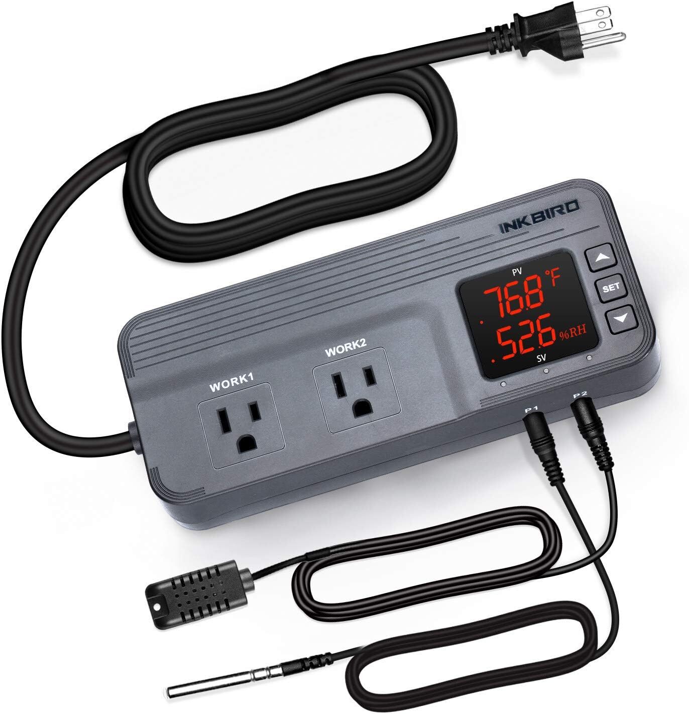 1800W Temperature Controller Humidity Control ITC-608T Seed Germination Brewing gallery