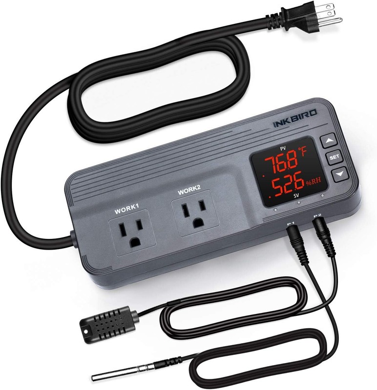 1800W Temperature Controller Humidity Control ITC-608T Seed Germination Brewing gallery