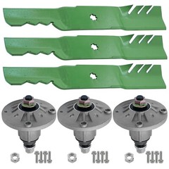 Caltric Deck Spindle & Blade For John Deere E180 S180 LA150 LA175 54″