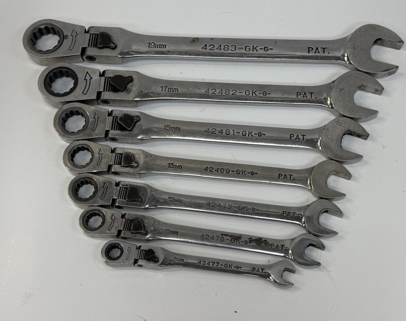 Craftsman USA 7pc SAE Locking Flex Ratcheting Wrench Set -GK-g 42483 42482 42481 gallery