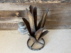 Handcrafted Rustic TINY Metal Agave Metal Yard Art Metal Cactus Rustic Agave
