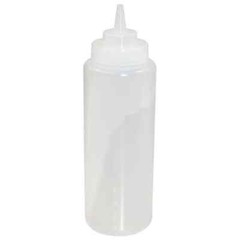 Crestware Sb32cw Squeeze Bottle,Plastic,Clear,32 Oz.,Pk12