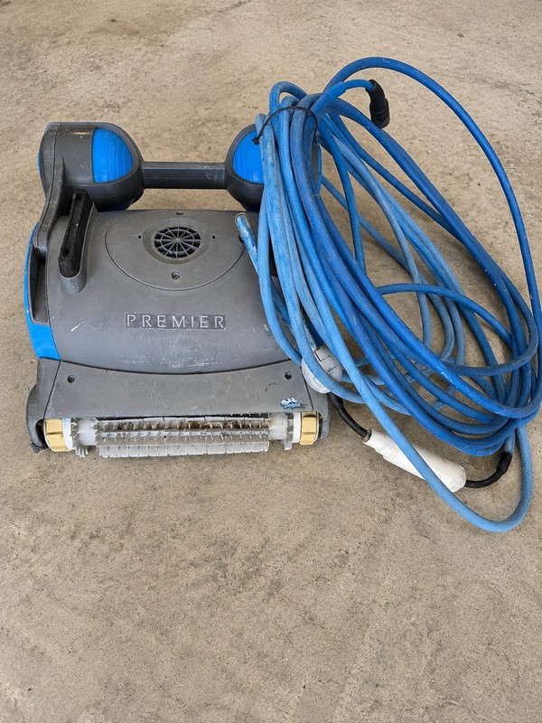 Dolphin Premier Robotic Pool Cleaner w/ Power Supply - For Parts or Repair gallery