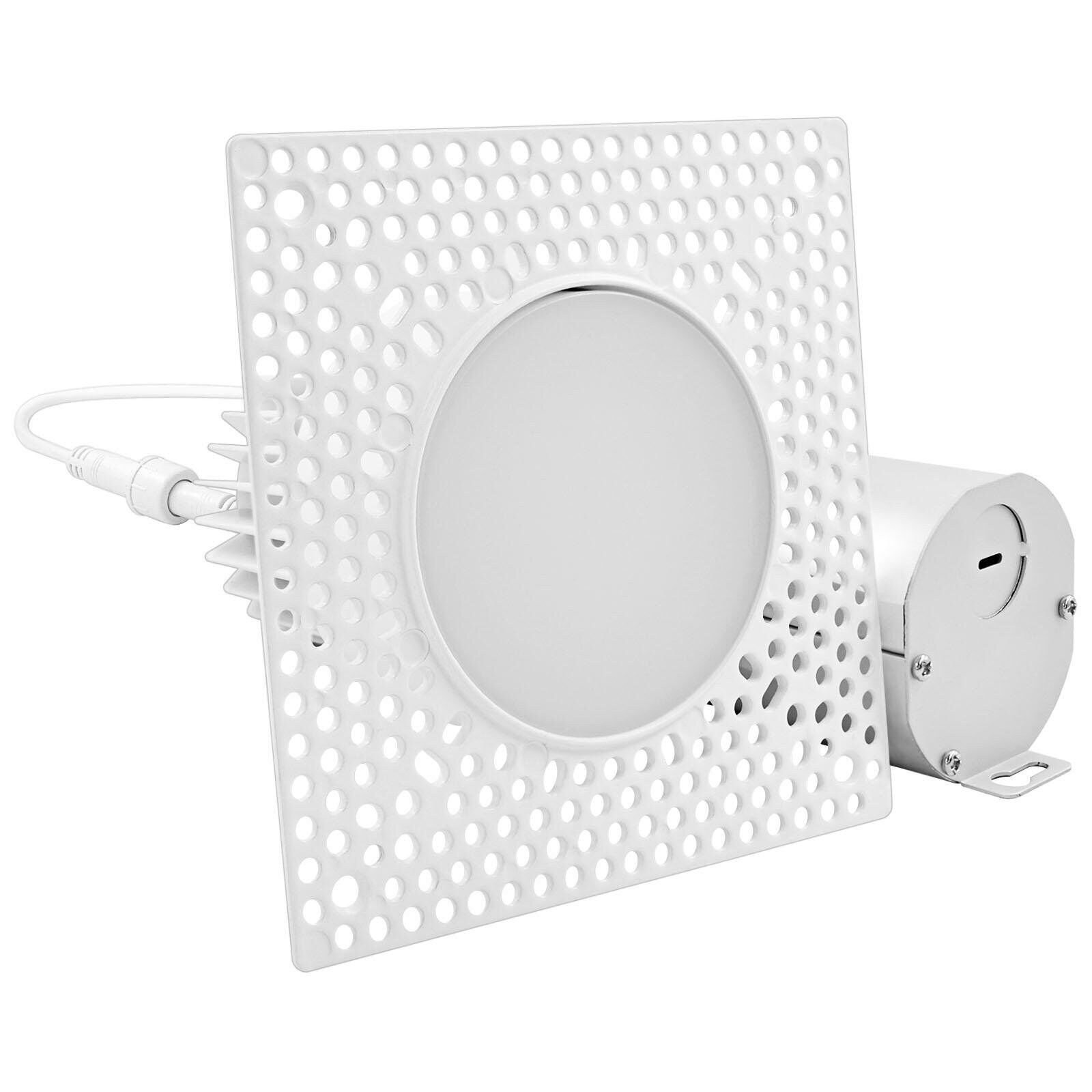 Luxrite 3 In. Trimless Recessed LED Light J-Box 15W 5CCT Spotlight 1100LM ETL gallery