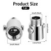 2 Pack Shower Head Shut Off Valve, G1/2'' Water Flow Control Volume Adjust, U... gallery