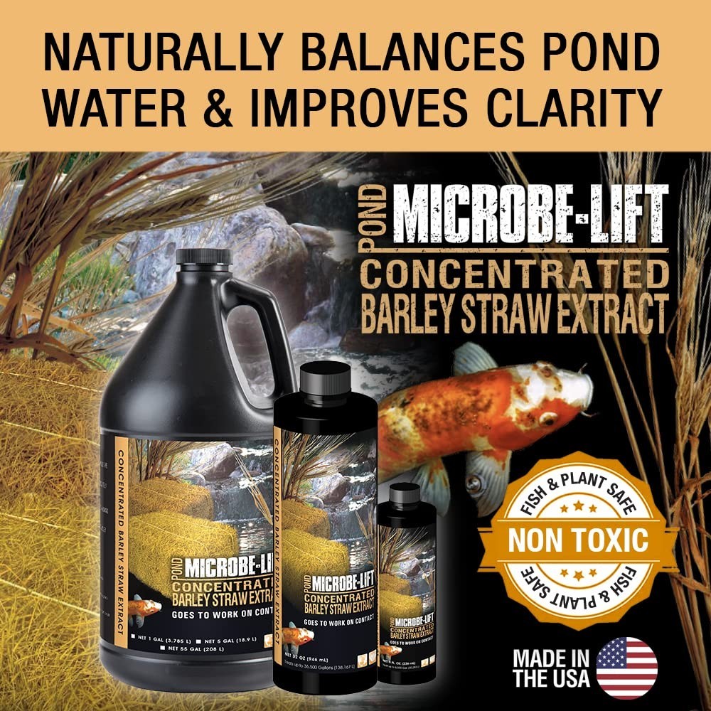 Concentrated Barley Straw Extract Conditioner for Ponds & Water Gardens, 8oz - S gallery